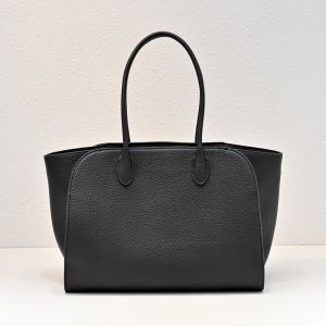 The Row Marlo 14 Bag in Matte Grained Calfskin Black