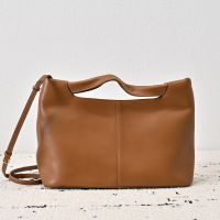 The Row Camdem Bag in Saddle Leather Brown