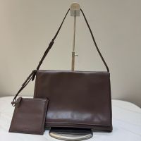 The Row Nan Shoulder Bag in Buttery Lambskin Coffee