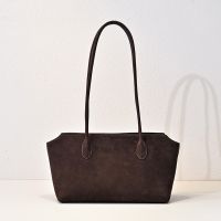 The Row Terrasse Bag in Soft Nubuck Calfskin Coffee