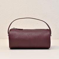 The Row 90's Bag in Soft Nappa Leather Burgundy