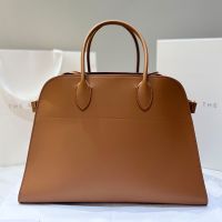 The Row Margaux 15 Bag in Smooth Calfskin Brown