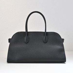 The Row Margaux EW Bag in Matte Grained Calfskin Black