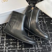 The Row Canal Boots Women Soft Nappa Leather Black