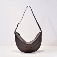 The Row Jouve Bag In Polished Saddle Leather Coffee