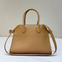 The Row Margaux 10 Bag in Matte Grained Calfskin Camel