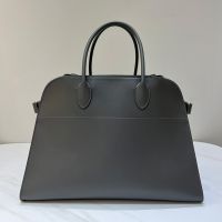 The Row Margaux 15 Bag in Smooth Calfskin Grey
