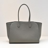 The Row Marlo 14 Bag in Matte Grained Calfskin Grey